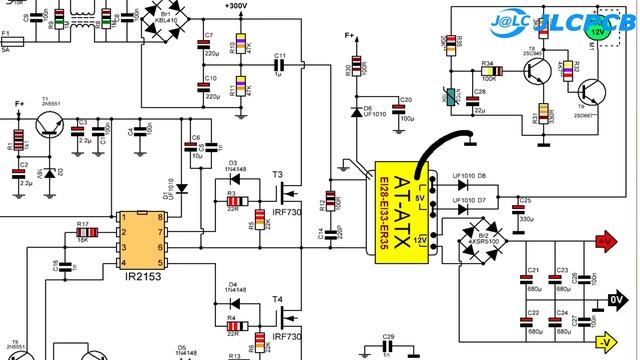 Reuse OLD PC Power Supply, Make  Pulse Transformer 220V To 70V 6A