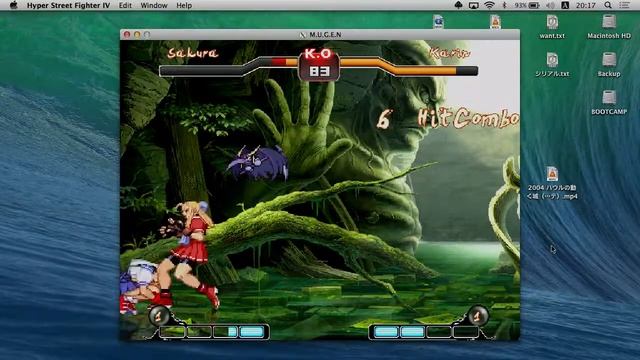 【MUGEN for Mac】Hyper Street Fighter IV Mugen 1.2【MacBook Pro】 смотреть онлайн