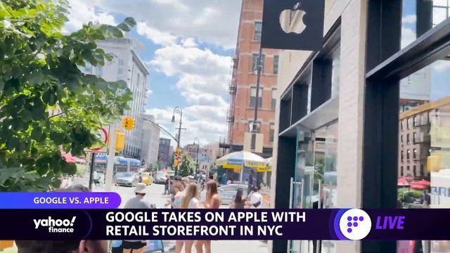 Google takes on Apple with first retail store opening in NYC смотреть онлайн