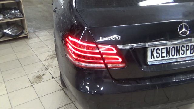 Mercedes-Benz E-klasse W212 , C207 - динамические задние поворотники смотреть онлайн