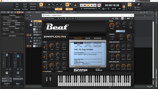 Playing with Beat Zampler//RX: Black Hole Soundbank смотреть онлайн