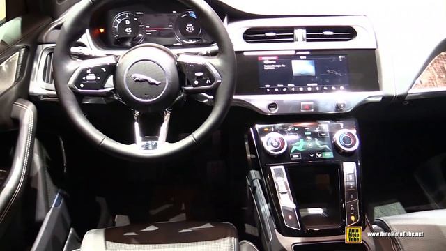 2019 Jaguar i-Pace Electric SUV - Exterior and Interior Walkaround - Debut at 2018 Geneva Motor Sho смотреть онлайн