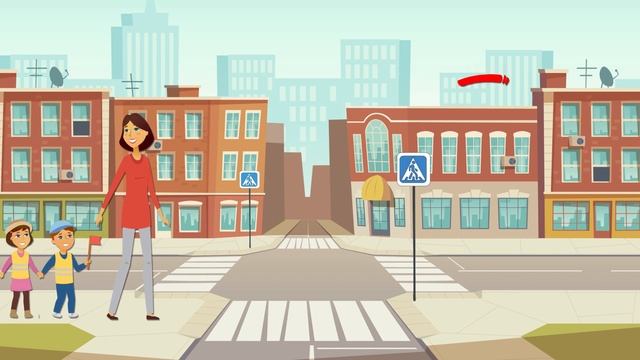 Анимационное обучающее видео для детского сада "Безопасная дорога в детский садик" смотреть онлайн
