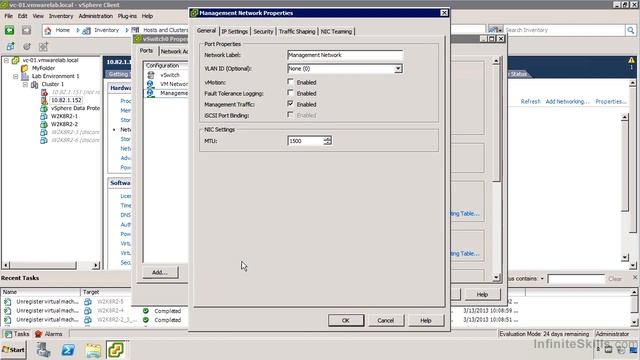 VMware ESXi & vSphere 5.1 Admin Tutorial | Network Traffic Shaping And Load Balancing смотреть онлайн