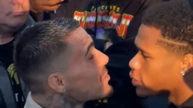 WOW! DEVIN HANEY & GEORGE KAMBOSOS JR GET INTO IT - LIP TO LIP - OVER WHO GOT THE BETTER SQUABBLES! смотреть онлайн