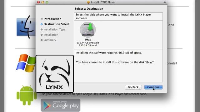 Installing the Lynx Player on your MAC смотреть онлайн