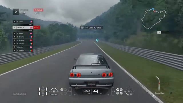 /GT SPORT/ 500 HP Tuned GTR 32 in Nurburgring смотреть онлайн