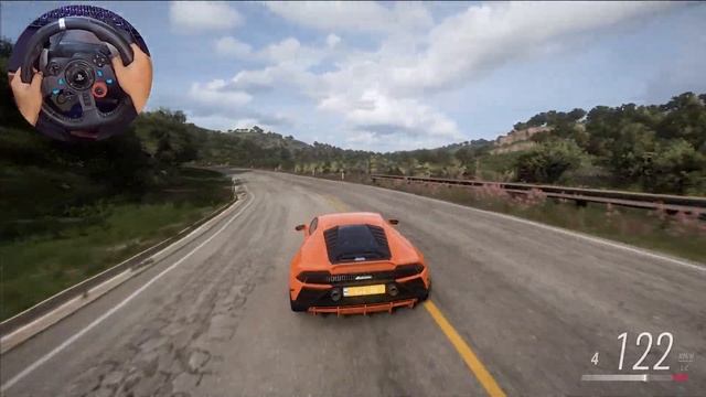 LAMBORGHINI HURACAN EVO - FORZA HORIZON 5 - LOGITECH G29 смотреть онлайн