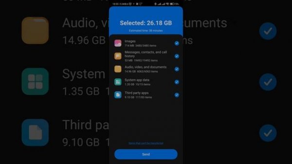 MiMover transfer contact, files and apps to Xiaomi phone