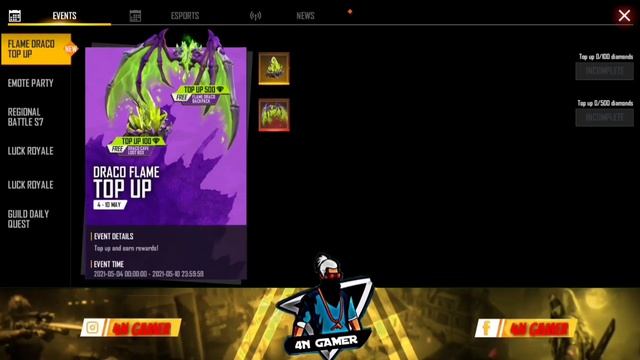 Free Fire New Top Up Event | FF New Top Up event | Draco Flame Top Up event | Top up event free fir смотреть онлайн