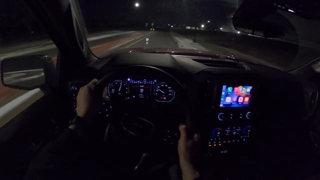 2022 GMC Sierra 1500 AT4 Limited 3.0 Duramax Diesel - POV Night Drive (Binaural Audio) смотреть онлайн