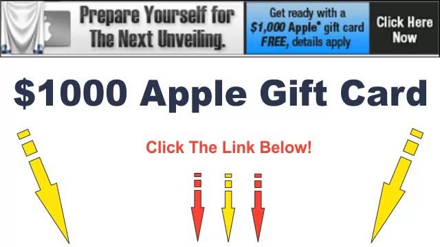 $1000 Apple Gift Card For Upcoming Apple Products - Click To Check If You're Eligible! смотреть онлайн