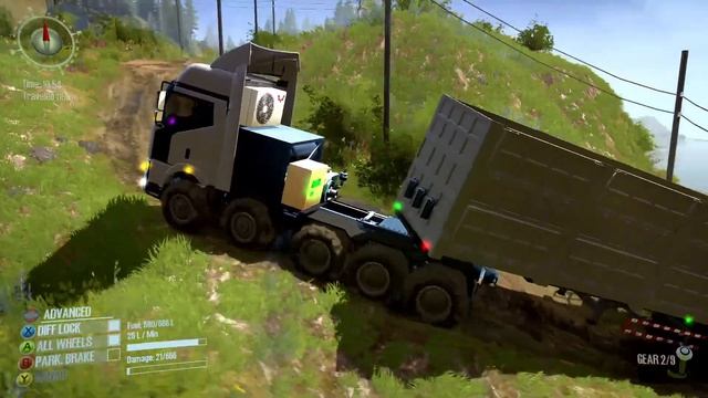 Mudrunner Truck Hard Driving in Deep Mud | Spintires Mudrunner | Engineer Mohammad Talha 2023 смотреть онлайн