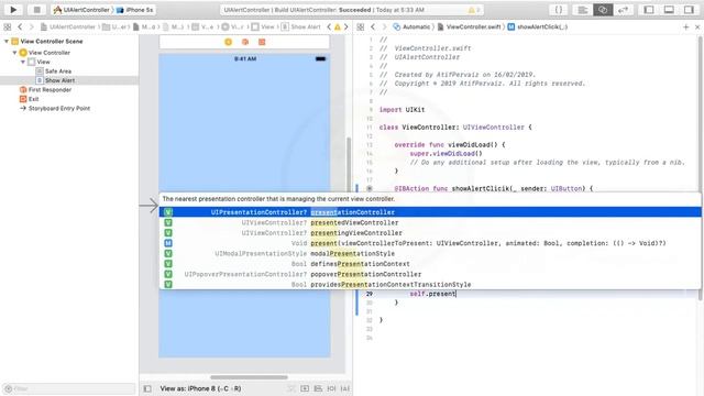 UIAlertController: Alerts and Action Sheets iOS | Xcode | Swift смотреть онлайн
