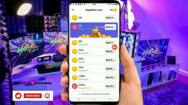 APLIKADI VCS ADA FITUR GRATISAN | APLIKASI VCS SEDUNIA GRATIS NO COIN