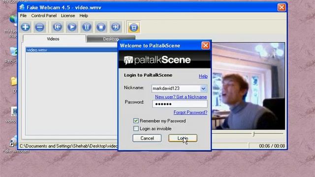 Fake Webcam: How to use it with Paltalk смотреть онлайн