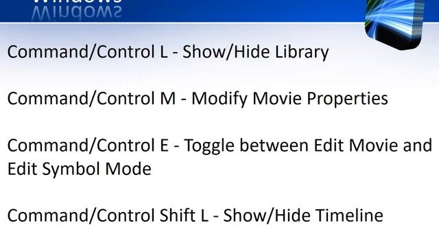 Adobe Flash keyboard shortcuts смотреть онлайн