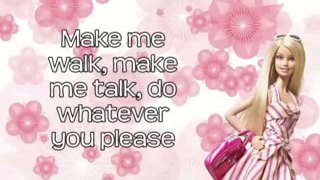 Barbie Girl - Aqua (Lyrics On Screen) HD смотреть онлайн