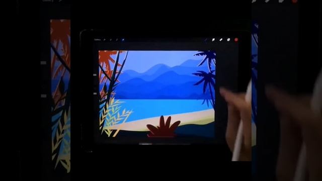 Beautiful Beach in moon light canary animation on ipad. #beautiful #beach #animation #ipad #art смотреть онлайн