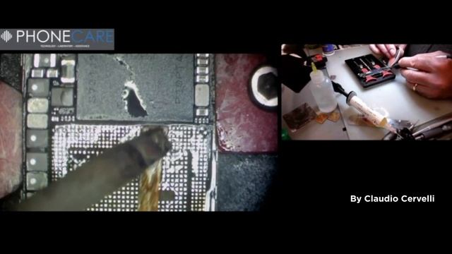 Reballing cpu iPhone 7 Plus for data recovery смотреть онлайн