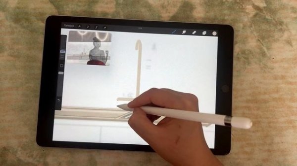 РИСУЕМ СКЕТЧ КУХНИ в программе procreate | видео-урок