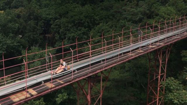 Ski-Lift up the Great Wall of China 1080P60FPS смотреть онлайн