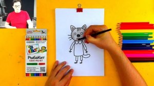 Три Кота - рисуем НУДИКА из мультика