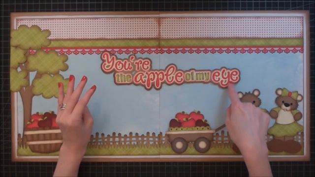 Faith Abigail Designs - Apple of My Eye Scrapbook Layout Tutorial смотреть онлайн