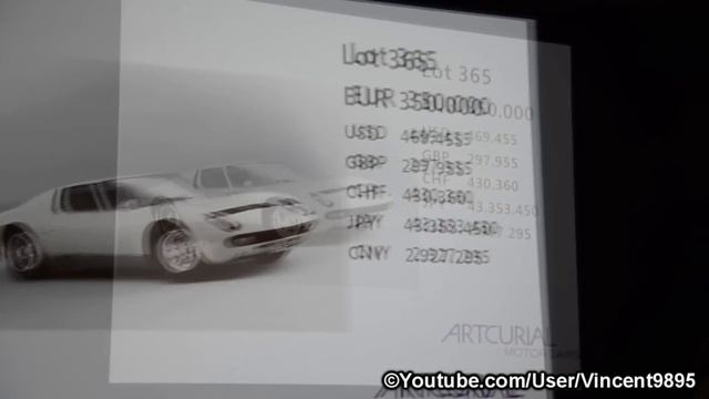 Lamborghini Miura S saled for 360.000€ at Artcurial смотреть онлайн