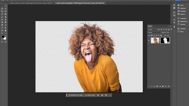 Refine hair remove backgorund with fine hair - Adobe Photoshop смотреть онлайн