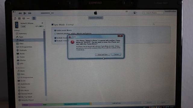 Syncing an iPhone with 2 PC's - DO NOT DELETE music! смотреть онлайн