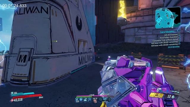Borderlands 3 - Amara - Trial of discipline 2:29, Time Trial смотреть онлайн
