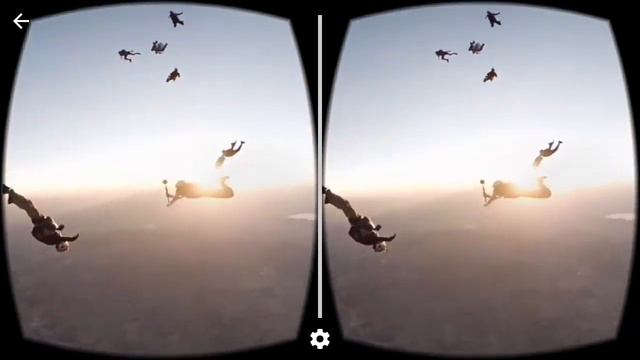SkyDiving 360 Video Cardboard VR 3D SBS 360 games androoid ios HD смотреть онлайн