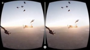 SkyDiving 360 Video Cardboard   VR 3D SBS 360 games androoid ios HD
