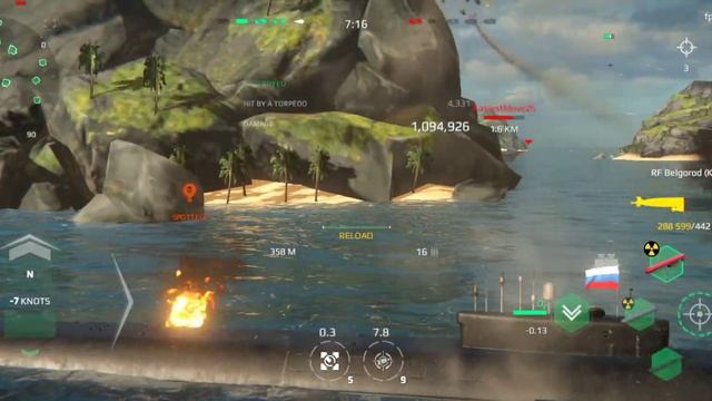 RF Belgorod submarine (K-239) - New Battlepass Submarine Very Good - Modern Warships смотреть онлайн