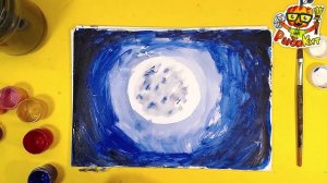 СОВА ночь Хэллоуин - рисуем красками с РыбаКит