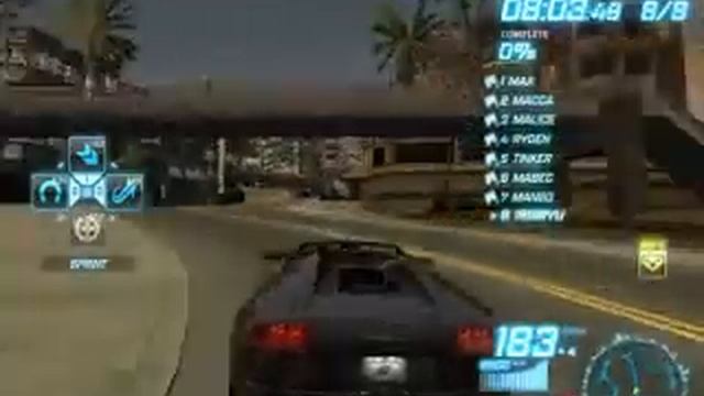 Lamborghini Murcielago LP650-4 Roadster Winding in NFS World смотреть онлайн