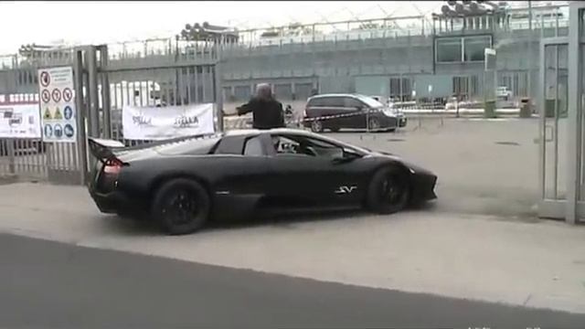 All Black Lamborghini Murcielago LP670-4 SV SOUND смотреть онлайн