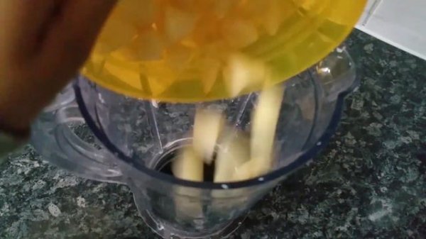 Passion Fruit_ Apple Milkshake||A Simple Drink