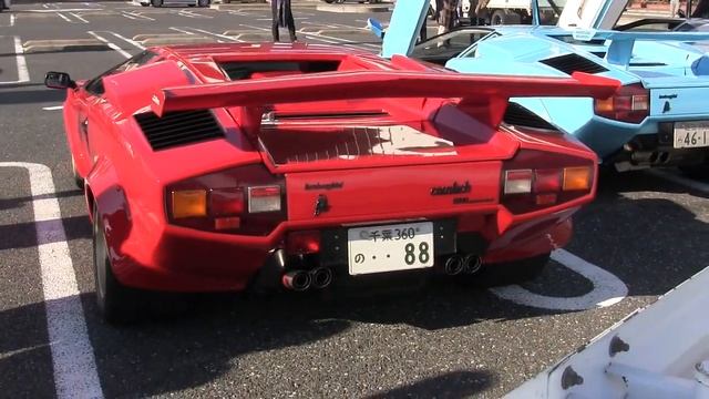 Lamborghini Countach LP5000QV Loud Exhaust Sound смотреть онлайн