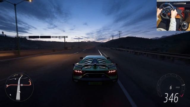 Lamborghini Aventador SVJ | Forza Horizon 5 | Logitech G29 смотреть онлайн