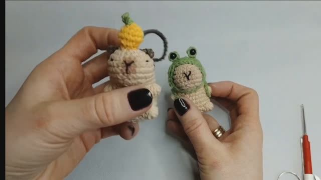 Капибара крючком Вязаная капибара Капибара брелок смотреть онлайн