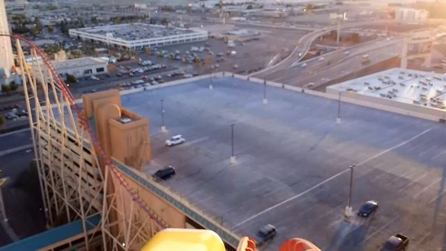 Manhattan Express Roller Coaster POV New York New York Las Vegas смотреть онлайн