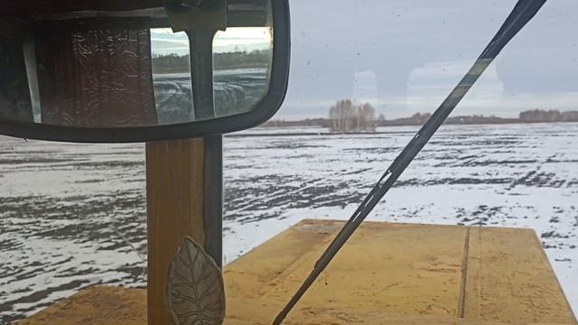 Боронование по снегу,К700