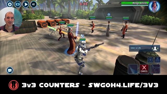 3v3 - Shaak Ti vs Mon Mothma | SWGOH GAC Clones vs MM Counter смотреть онлайн