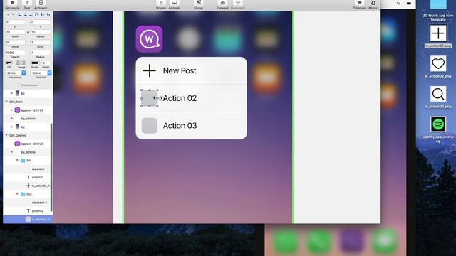 How to use Principle Template for 3D Touch App Icon interaction смотреть онлайн
