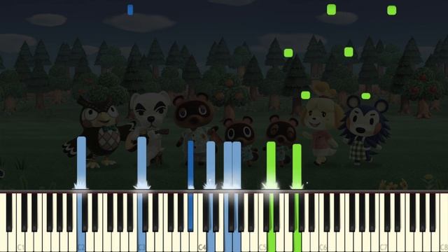 Animal Crossing: New Horizons Main Theme - Piano Duet [Synthesia + Sheets] смотреть онлайн