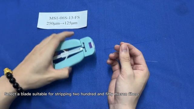 How to use the Micro-Strip Non-thermal Stripper，MS1-06S-13-FS，Strip off 250um to 125um смотреть онлайн