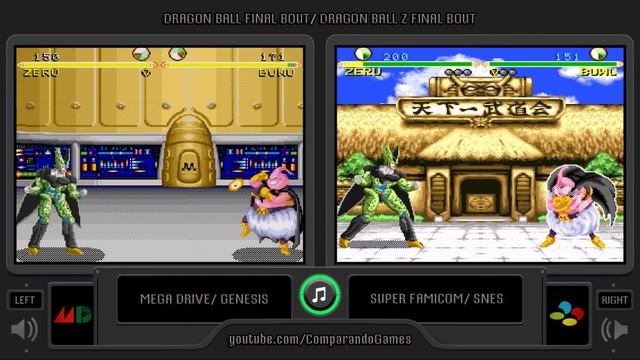 Dragon Ball (Sega Genesis vs Snes) Side by Side Comparison смотреть онлайн
