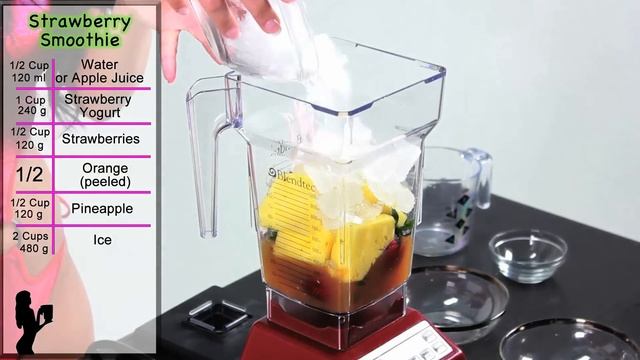 Low Calorie Strawberry Smoothie recipe made using a Vitamix or Blendtec commercial blender смотреть онлайн